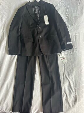 Calvin Klein Boys' Black Two-Piece Suit